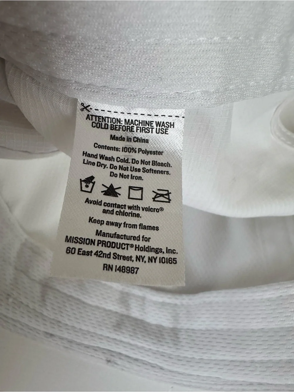 Mission White OS Enduracool Performance Adjustable Running Cap NWOT